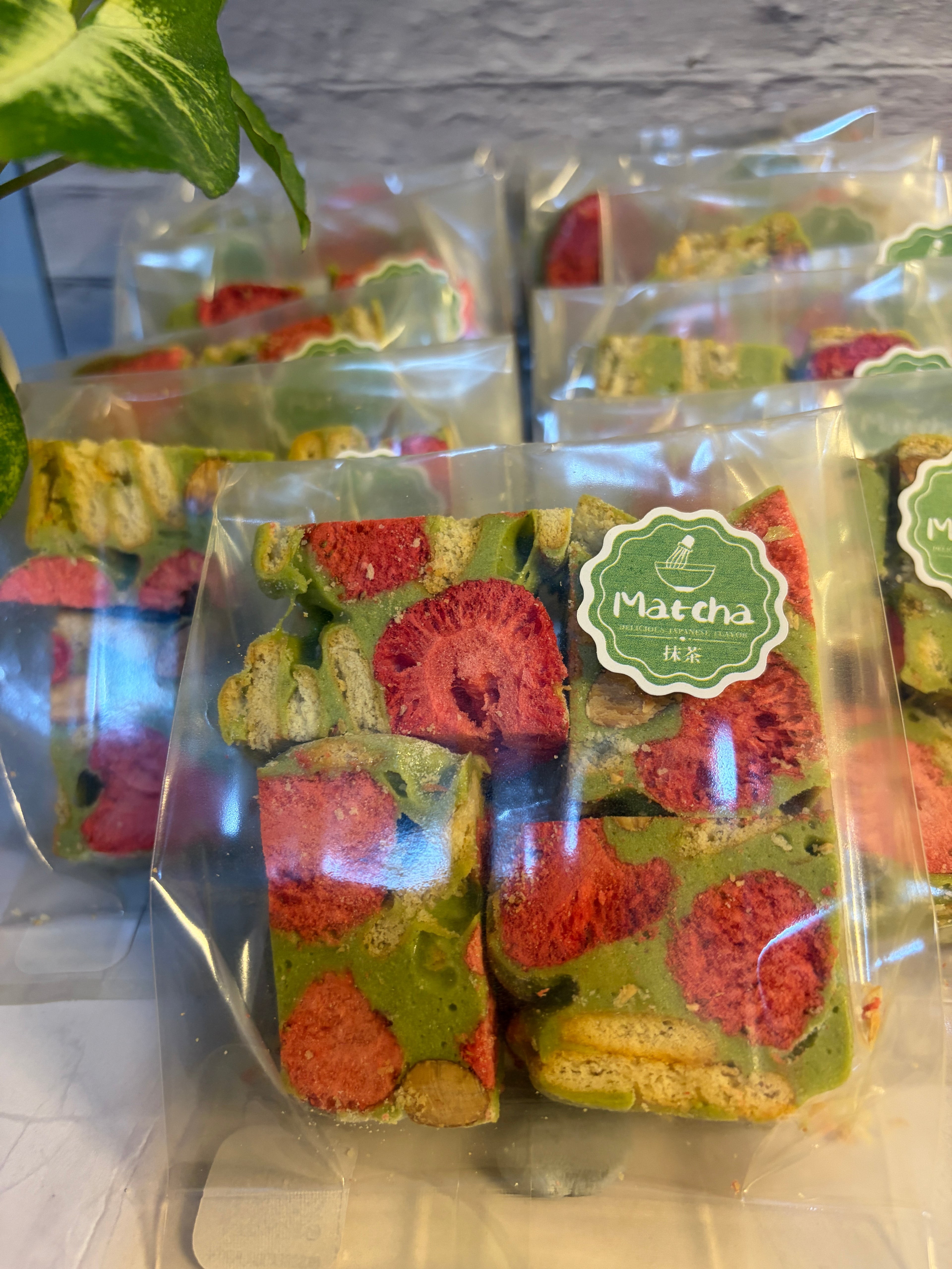 Matcha Strawberry Nougat